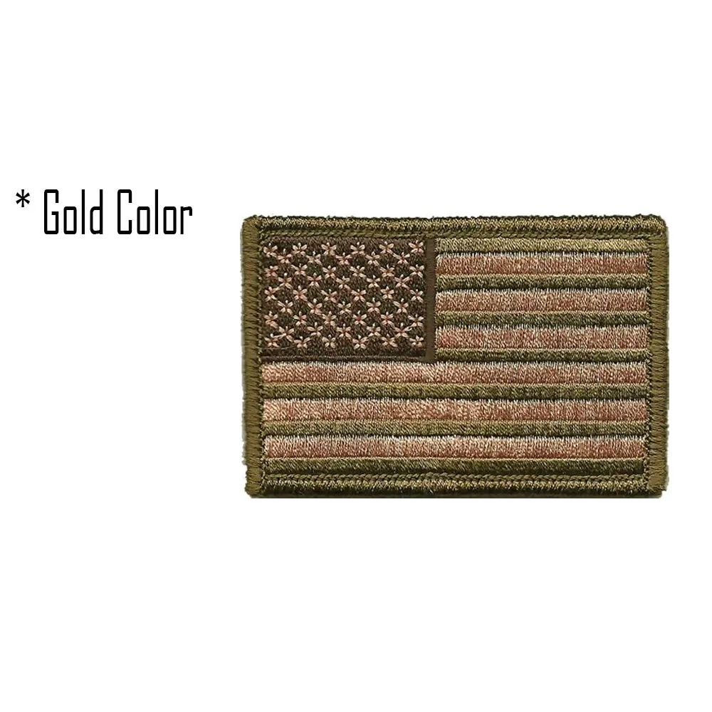 1 USA AMERICAN FLAG TACTICAL US MORALE MILITARY DESERT FASTEN PATCH EMBLEM