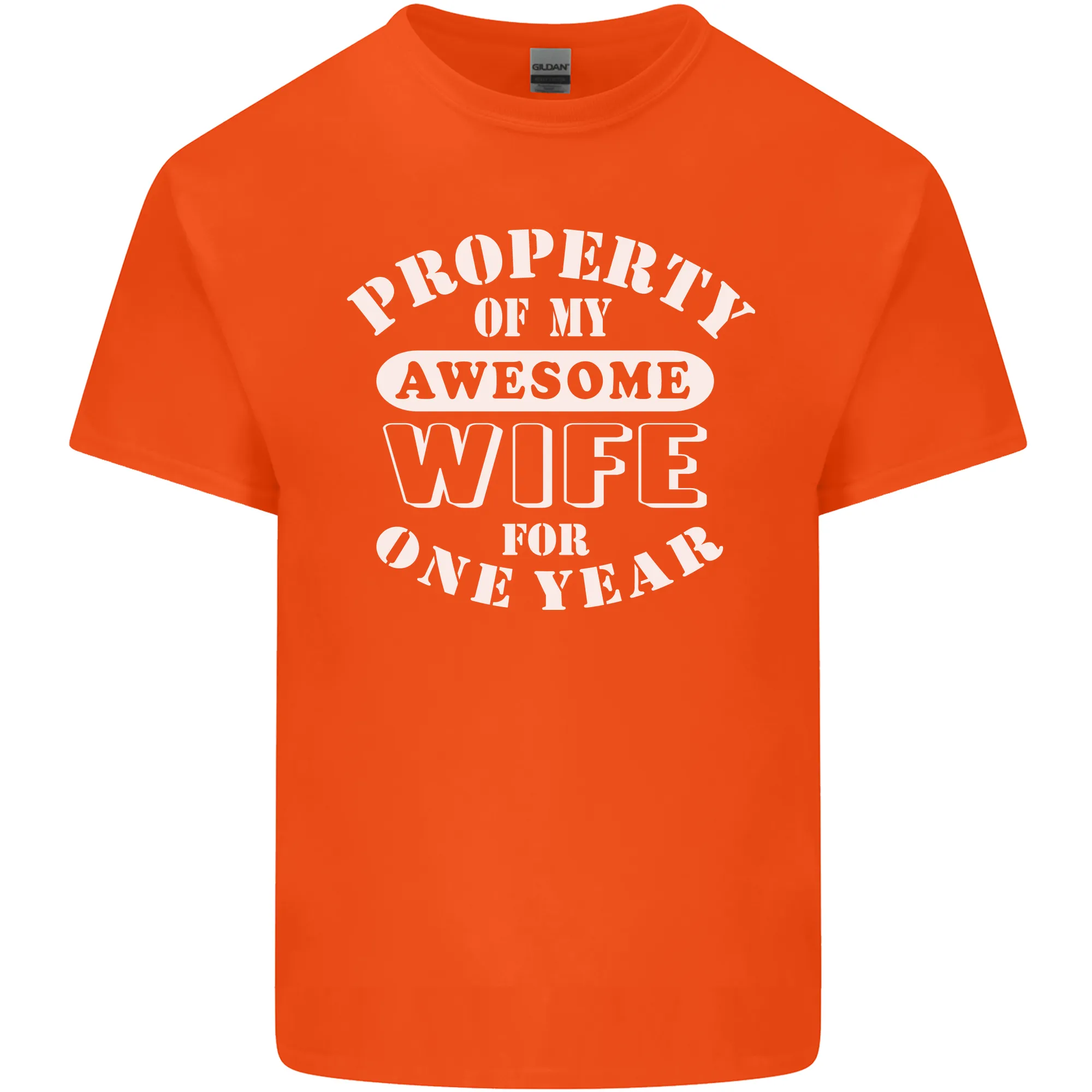1 Year Wedding Anniversary 1st Funny Wife Mens Light Cotton T-Shirt