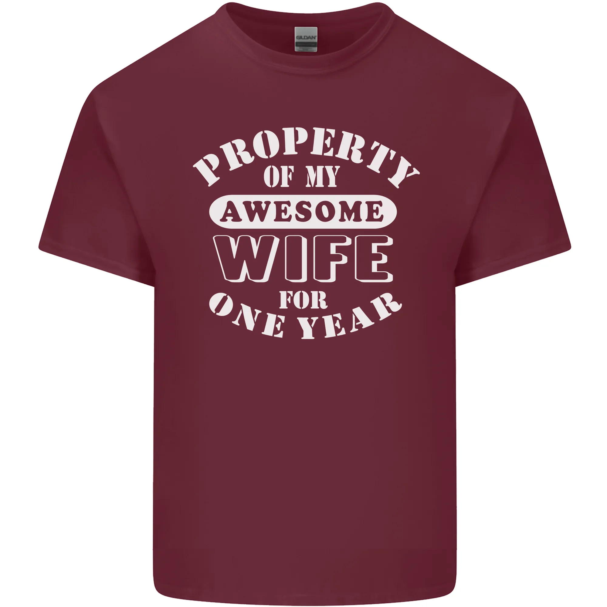 1 Year Wedding Anniversary 1st Funny Wife Mens Light Cotton T-Shirt
