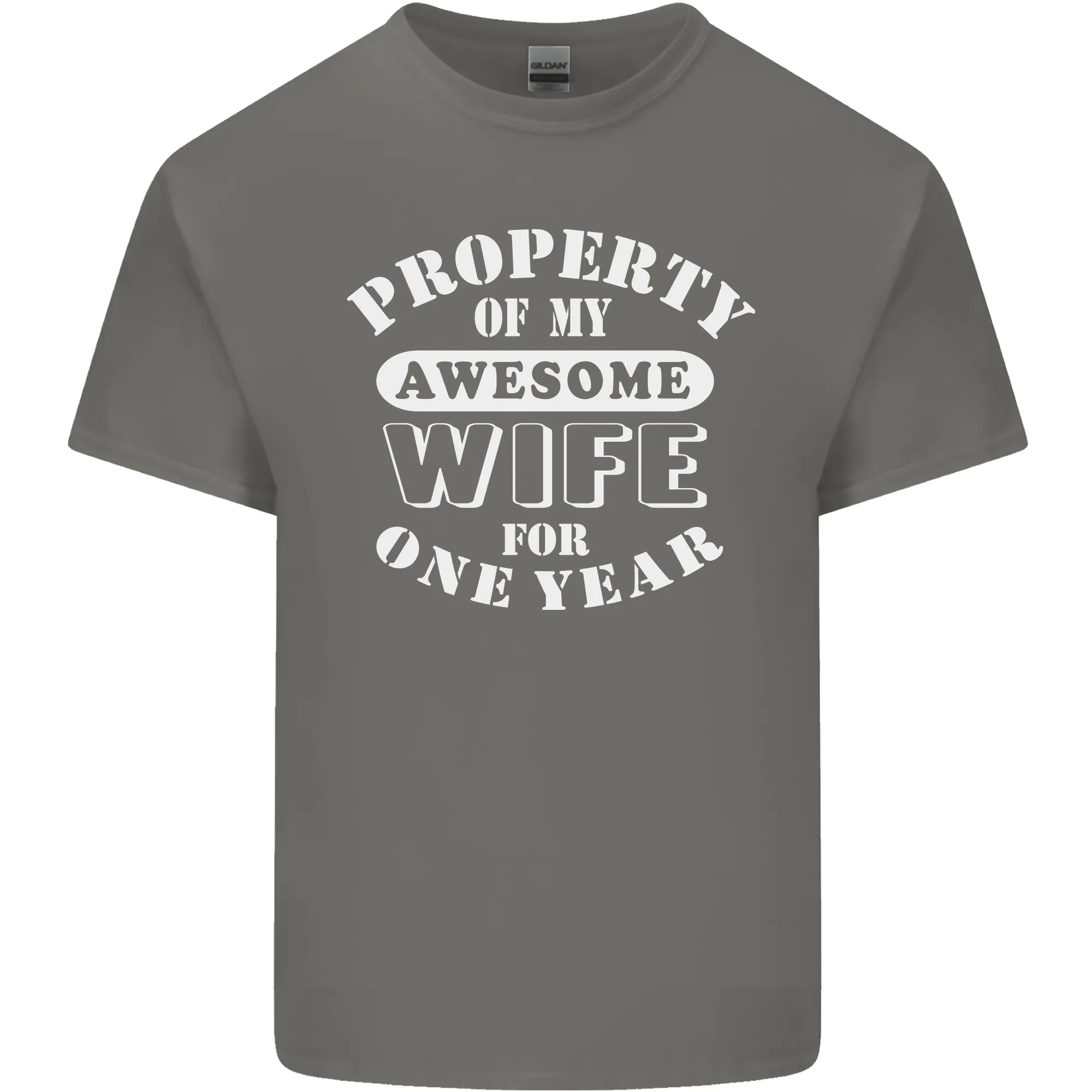 1 Year Wedding Anniversary 1st Funny Wife Mens Light Cotton T-Shirt