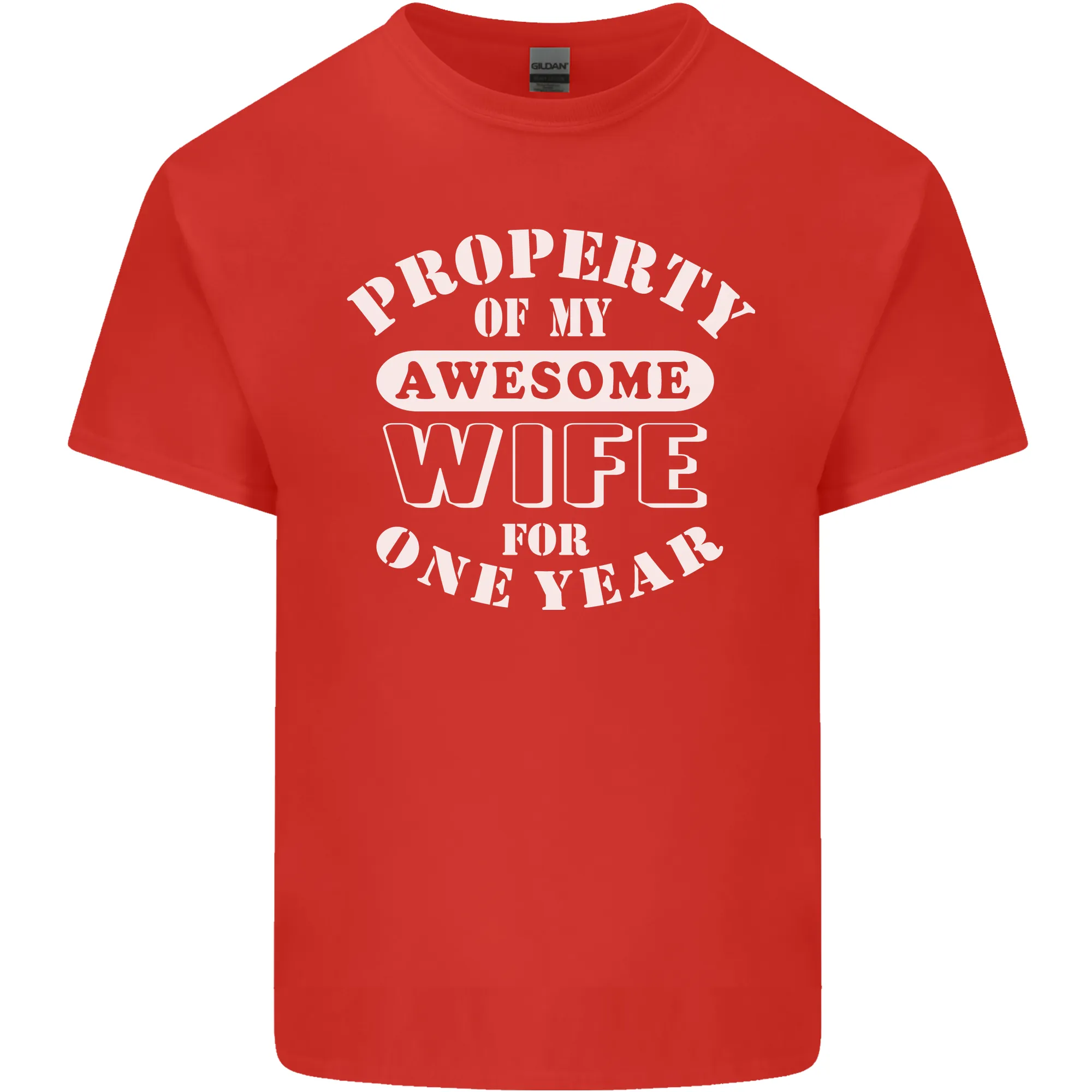 1 Year Wedding Anniversary 1st Funny Wife Mens Light Cotton T-Shirt