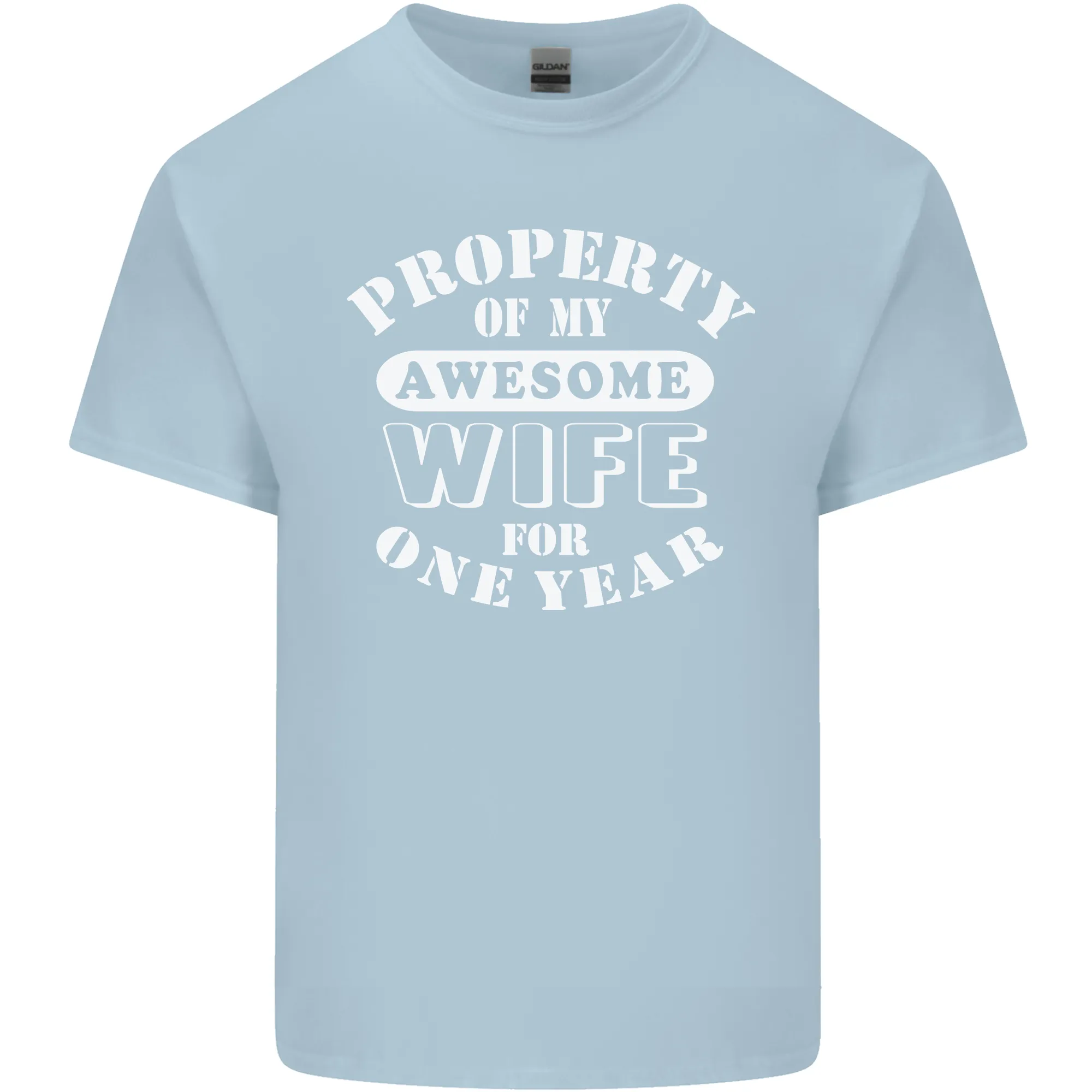 1 Year Wedding Anniversary 1st Funny Wife Mens Light Cotton T-Shirt
