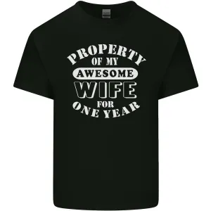1 Year Wedding Anniversary 1st Funny Wife Mens Light Cotton T-Shirt