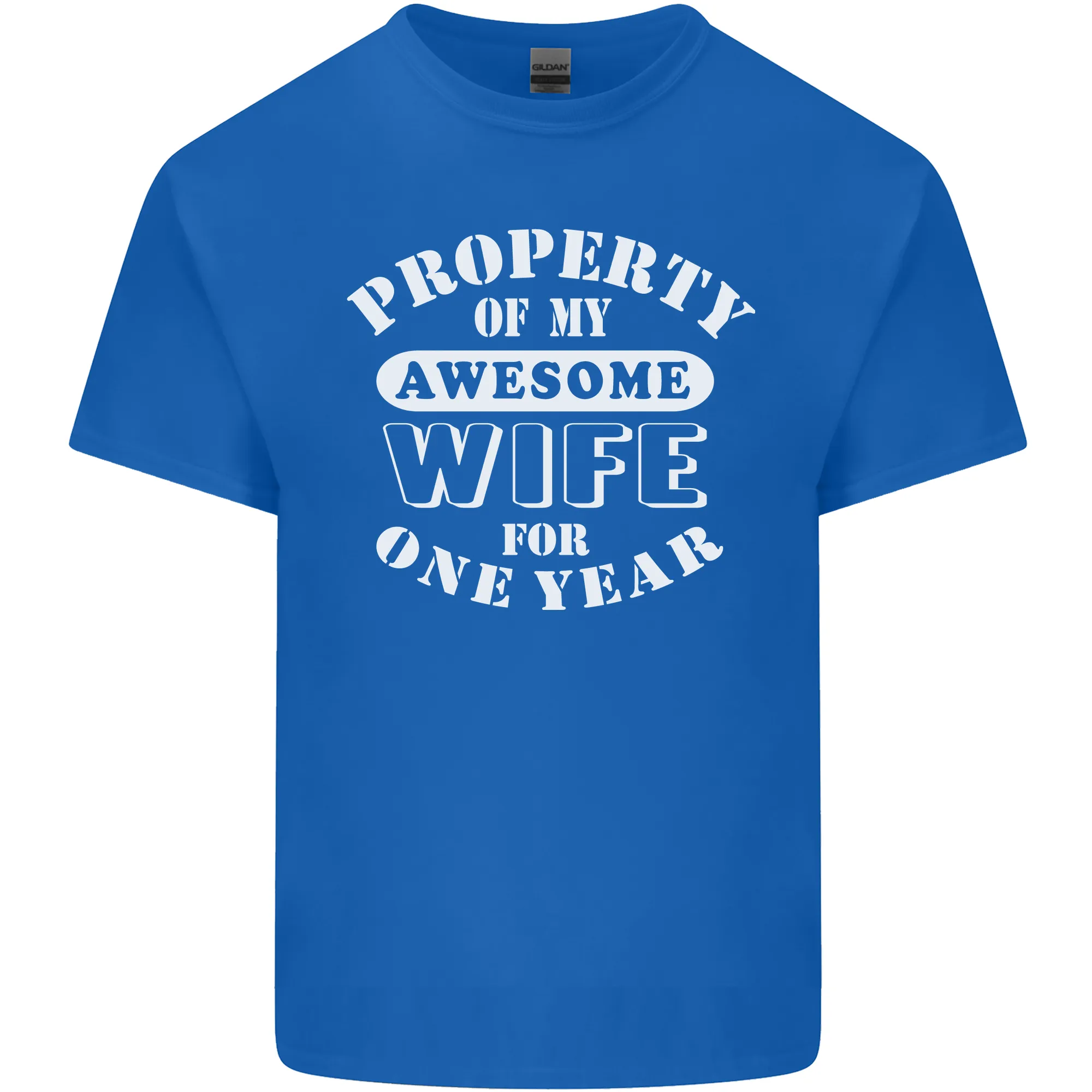 1 Year Wedding Anniversary 1st Funny Wife Mens Light Cotton T-Shirt