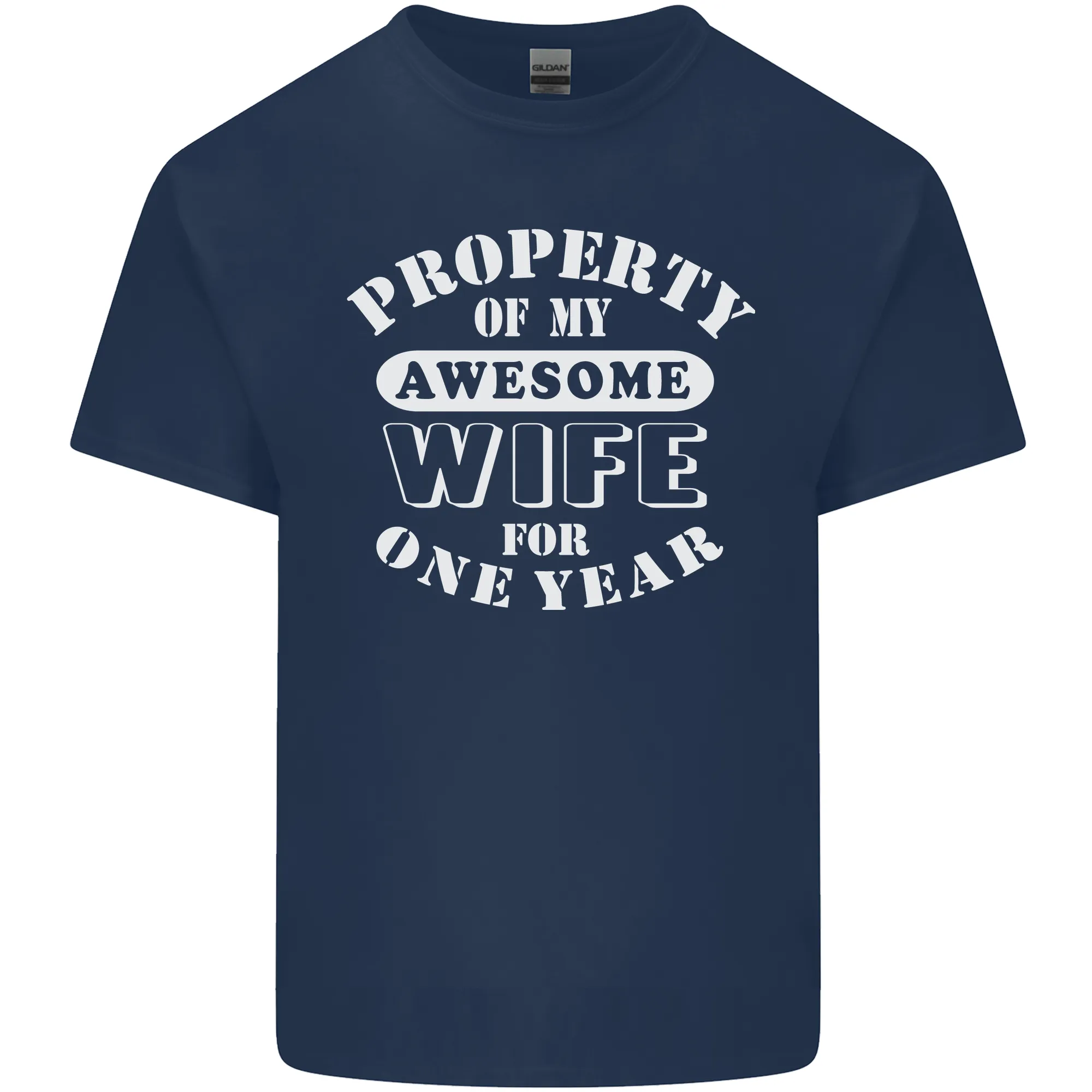 1 Year Wedding Anniversary 1st Funny Wife Mens Light Cotton T-Shirt