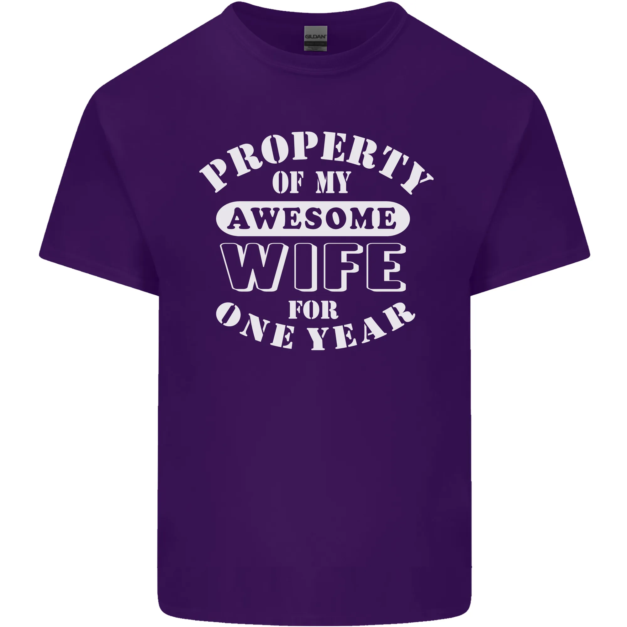 1 Year Wedding Anniversary 1st Funny Wife Mens Light Cotton T-Shirt