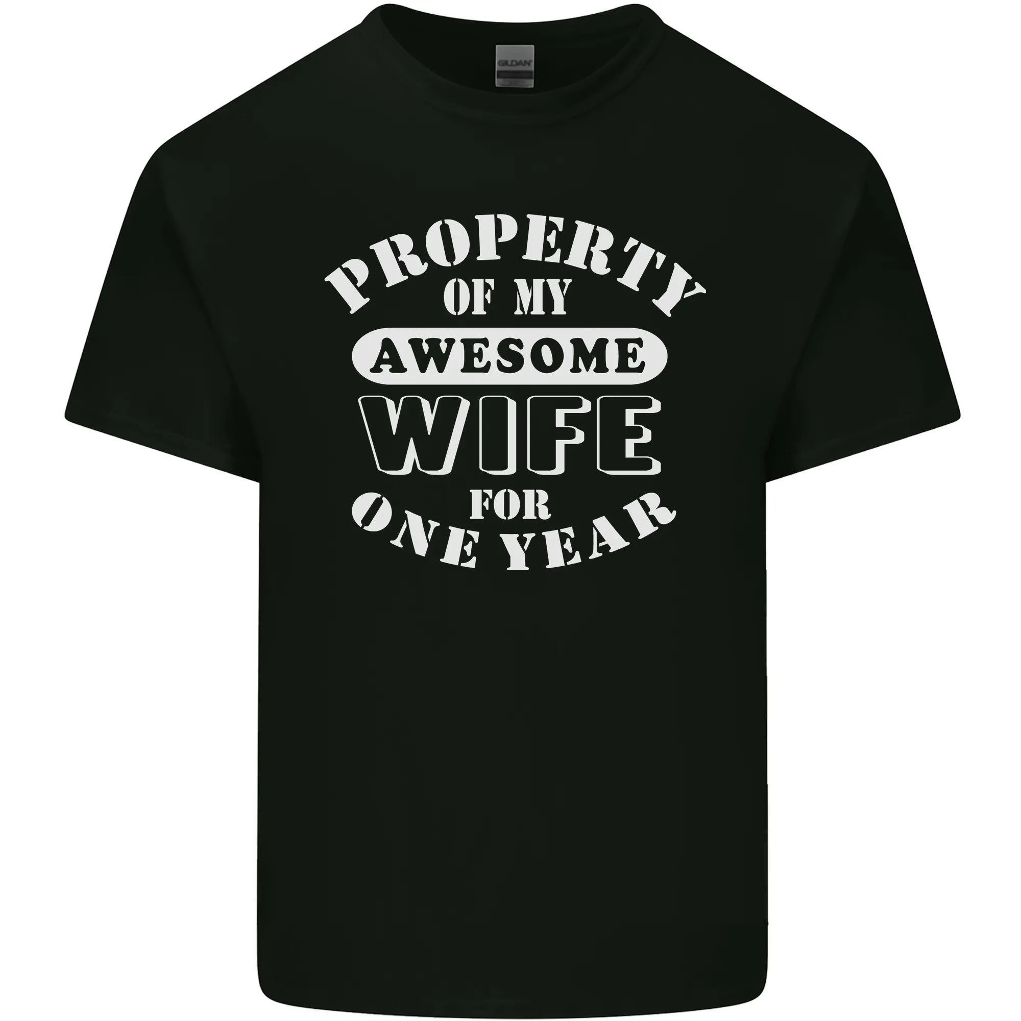1 Year Wedding Anniversary 1st Funny Wife Mens Light Cotton T-Shirt