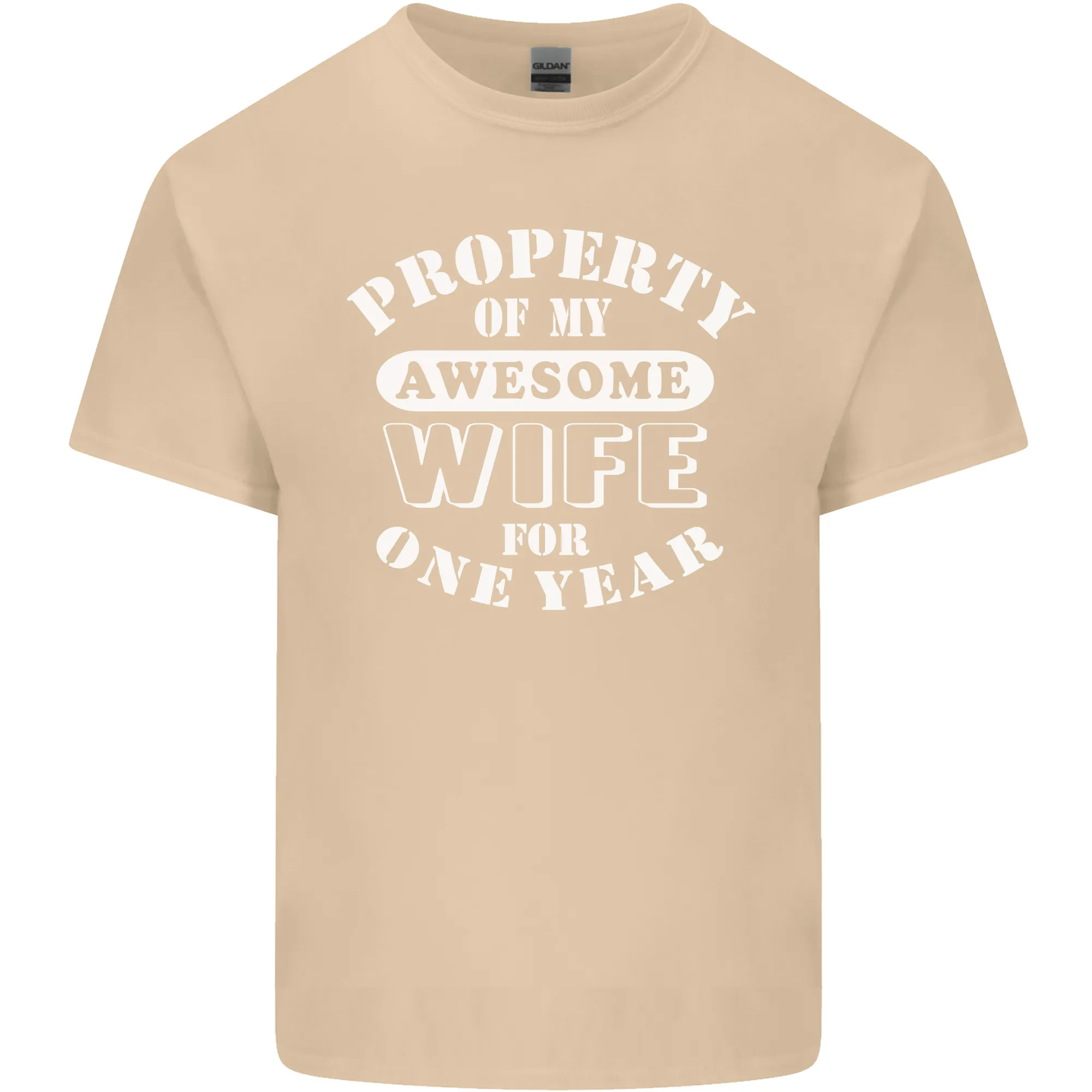 1 Year Wedding Anniversary 1st Funny Wife Mens Light Cotton T-Shirt