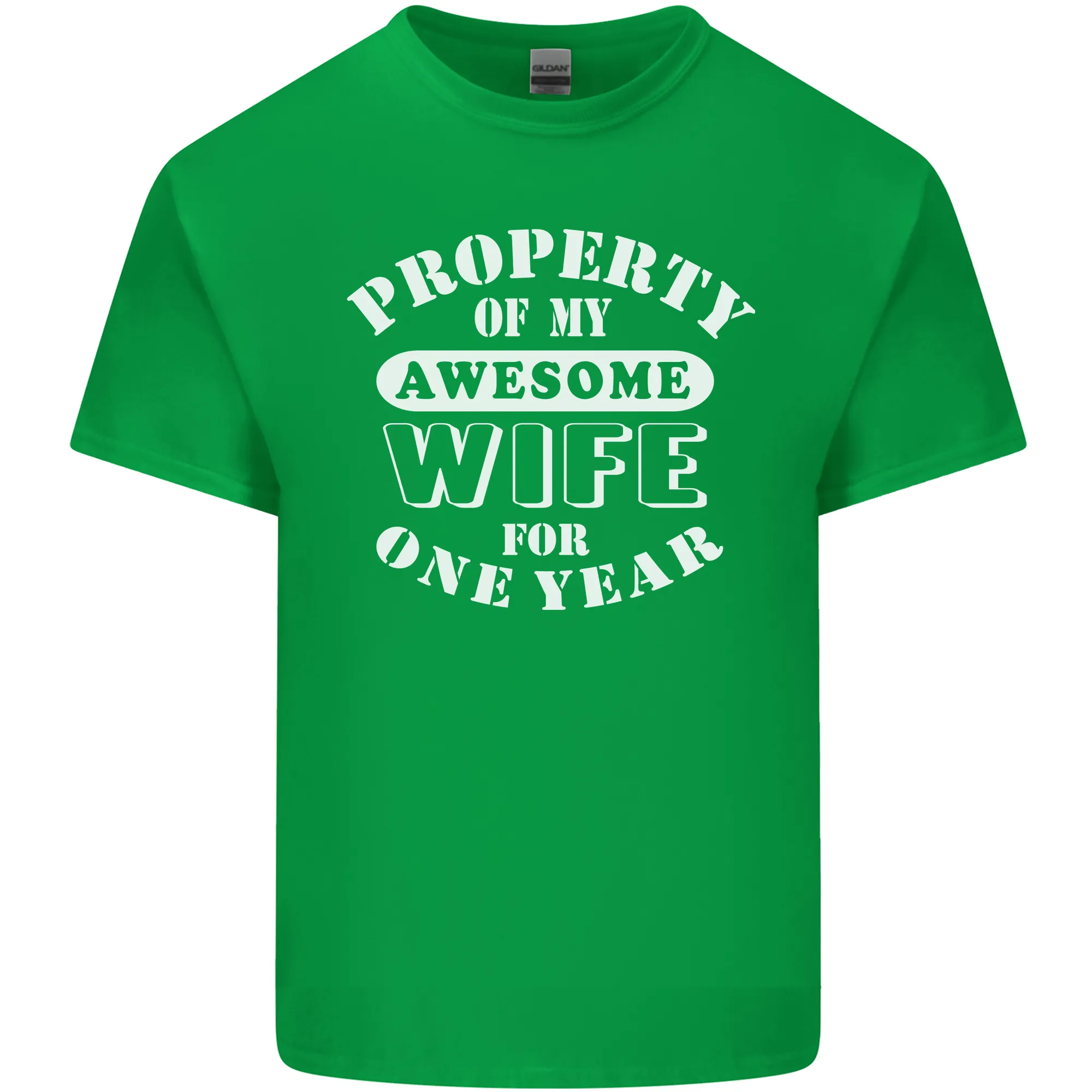 1 Year Wedding Anniversary 1st Funny Wife Mens Light Cotton T-Shirt