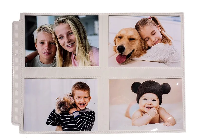 12-Hole Horizontal Photo Pages (25ct) for 3.5" x 5" Prints