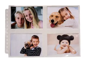 12-Hole Horizontal Photo Pages (25ct) for 3.5" x 5" Prints