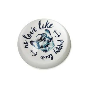 2.3 in. Glass Dome Frenchie Paperweight