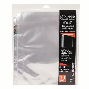 3-Hole Clear 8" x 10" Photo Pages