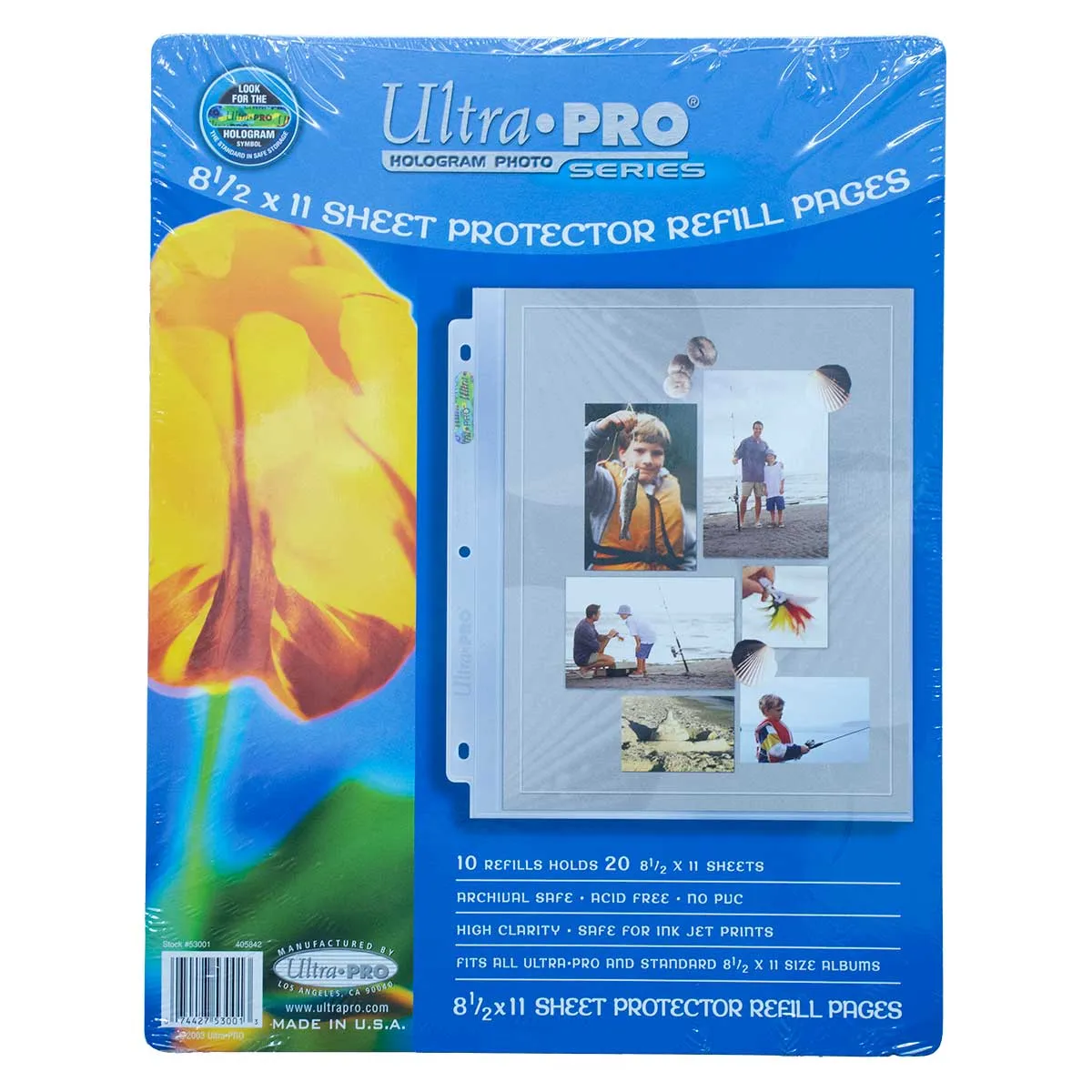 3-Hole Photo Pages for 8.5" x 11" Prints