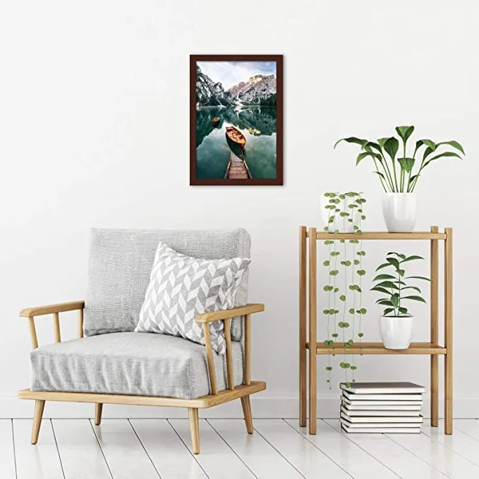 AbhiKalpya Art Studio A3 Size Photo Frame For Document, Photo, Quote,Certificate Wall Hanging Picture Frame For Home and Office Wall Decoration,Size Medium 12x18 inch, Brown