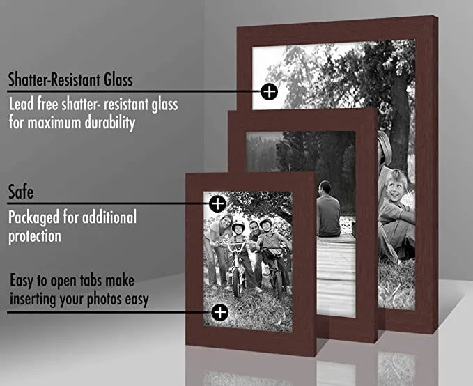 AbhiKalpya Art Studio A3 Size Photo Frame For Document, Photo, Quote,Certificate Wall Hanging Picture Frame For Home and Office Wall Decoration,Size Medium 12x18 inch, Brown