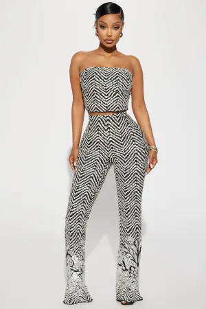 Always Amazed Pant Set - Black/combo
