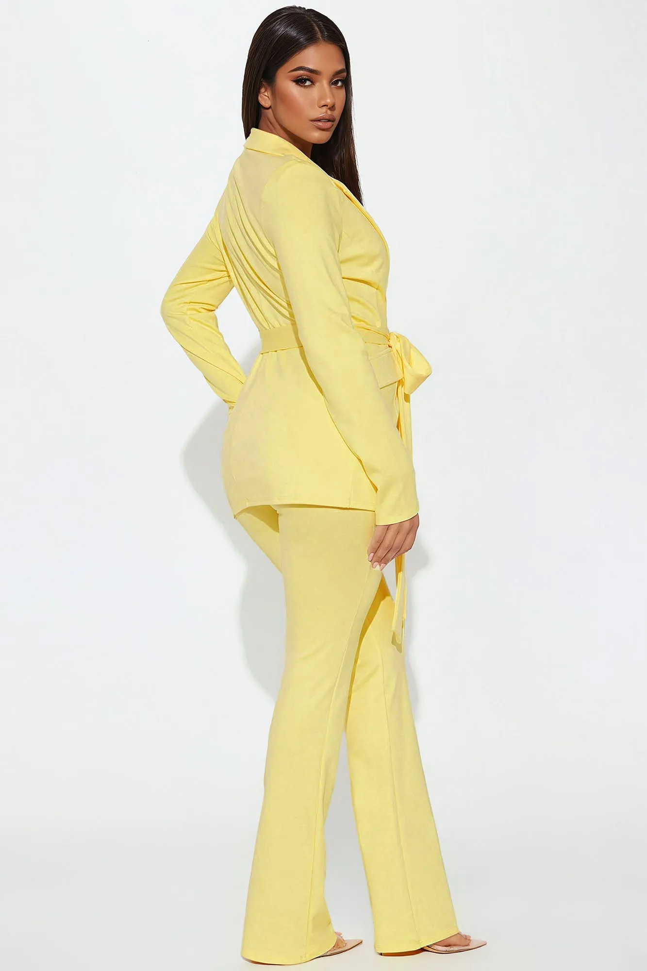 Arlene Blazer Pant Set - Yellow