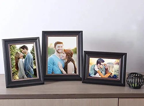 Art Street - Set of 3 wall and table top photo frame (1 unit of 6X8, 1 unit of 5x7,1 unit of 4x6)