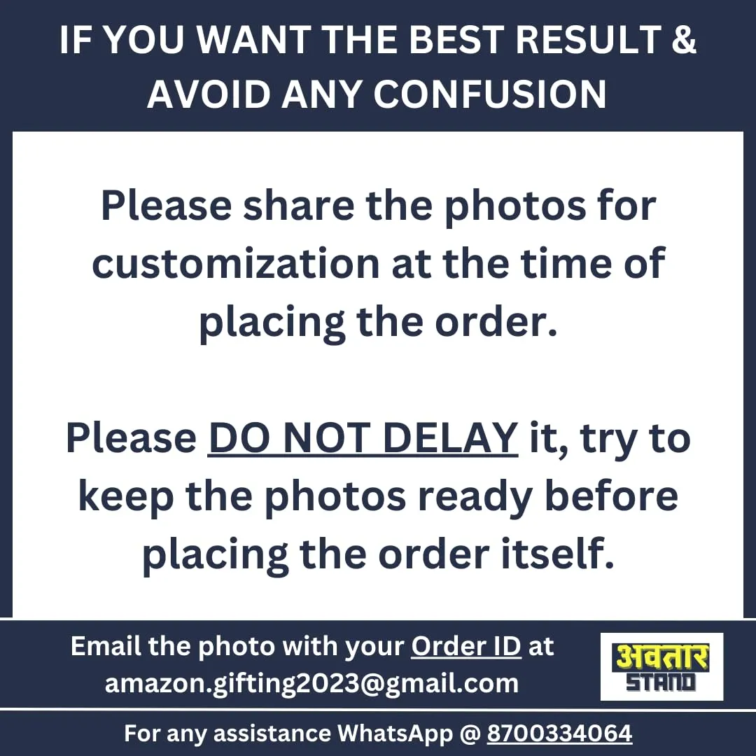 Avatar Studio Personalized Gift for Friends, Sister, Brother, BFF, Girlfriend, Boyfriend Character Caricature Photo Frame Unique Design Customized Gift for Friends & Family (Family of Four - 1)