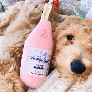 Barking Angel Rose Wine Dog Toy