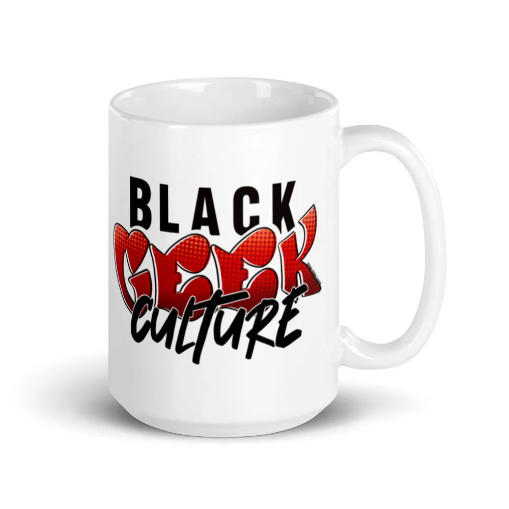 Black Geek Culture glossy mug