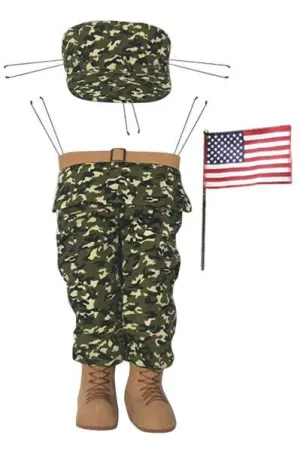 Camouflage Soldier Decor Wreath Kit