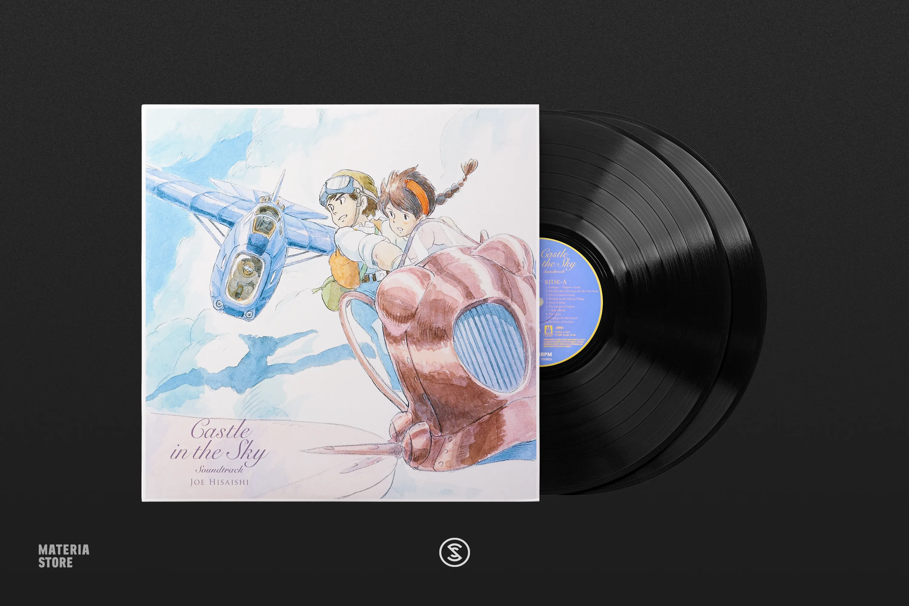 Castle in the Sky (Soundtrack) [Laputa in the Sky USA Version] - Joe Hisaishi (2xLP Vinyl Record)