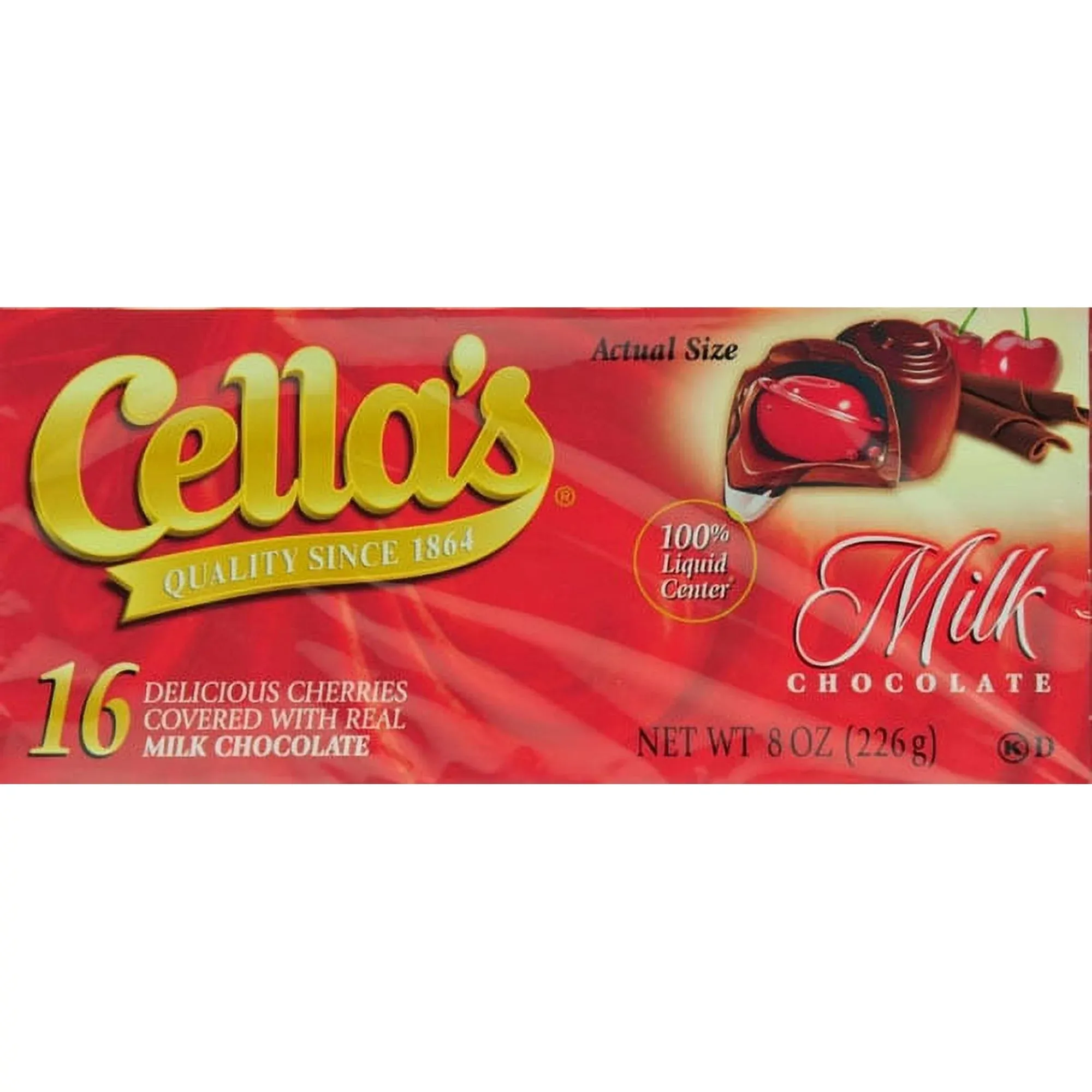 Cellas Dark Chocolate Cherries Covered Bulk Box (0.5 oz, 16 ct.)