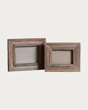 Chunky Wooden Photo Frames (Set of 2)
