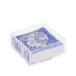 Cocktail Napkins with Acrylic Holder