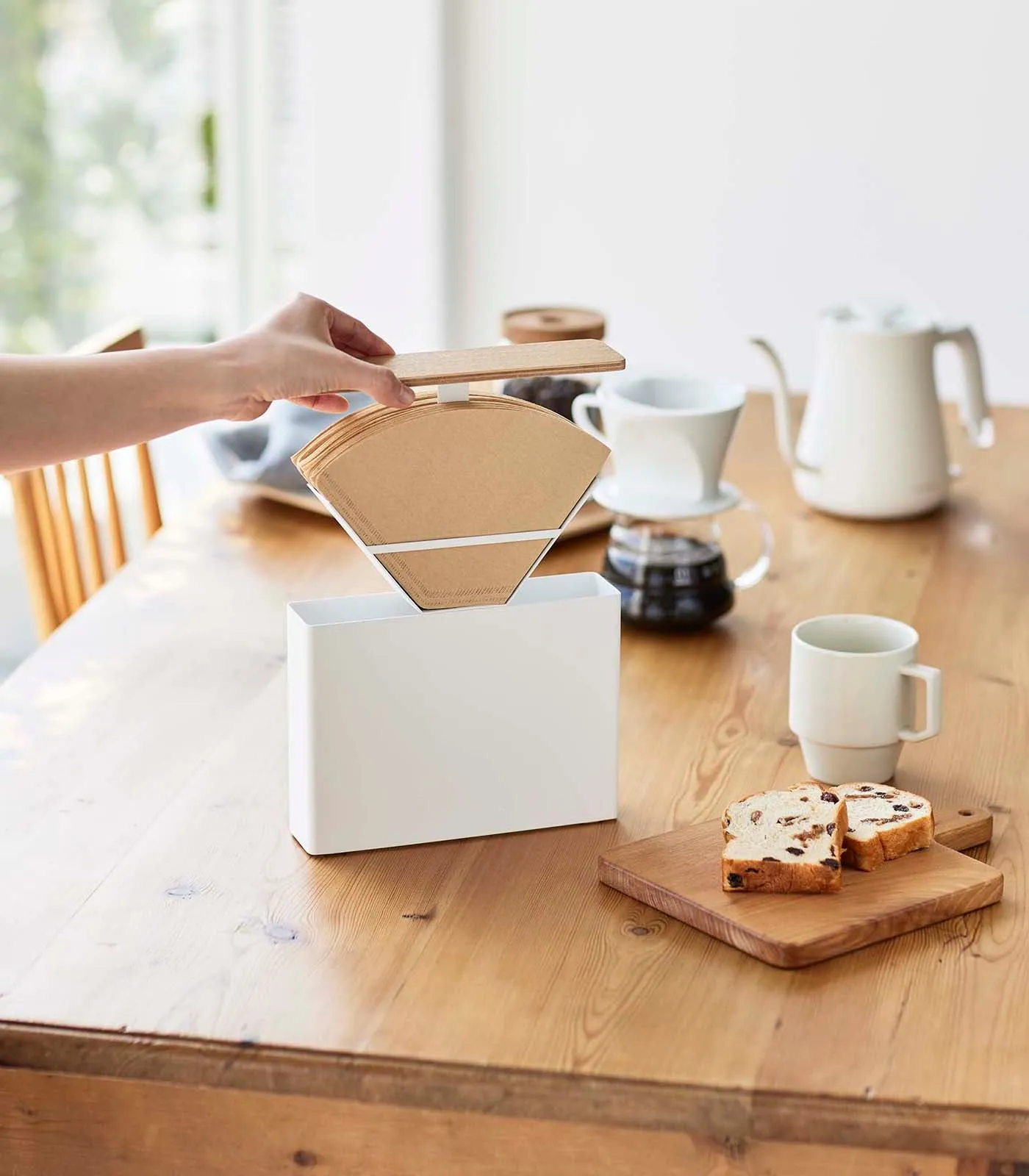 Coffee Filter Case - Size 04 - Steel   Wood
