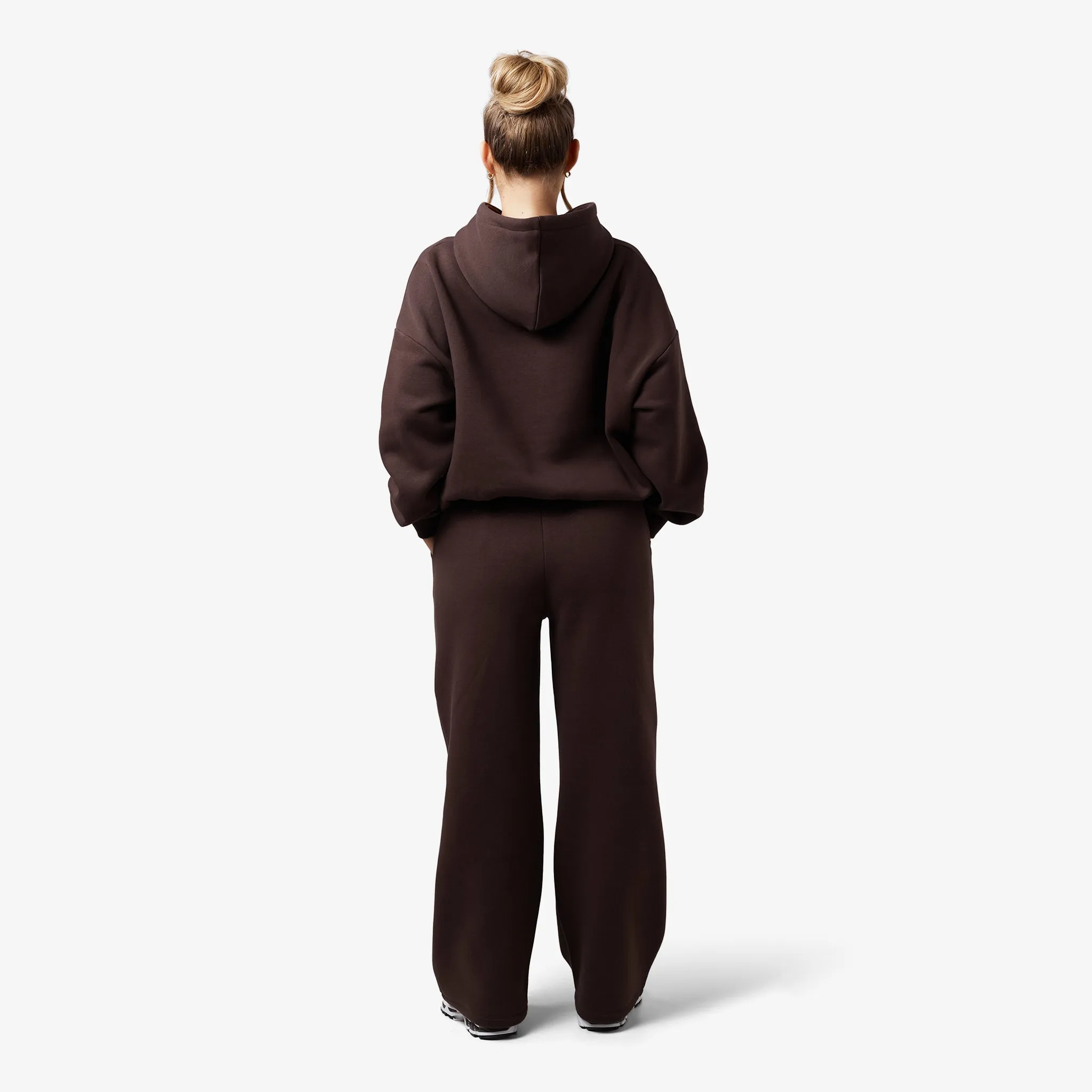 Core Logo Open Hem Jogger | Coffee