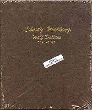 Dansco Album #7161 for Walking Liberty Half Dollars: 1941-1947