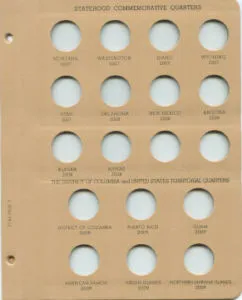 Dansco Blank Page for Album #7146 pg 3
