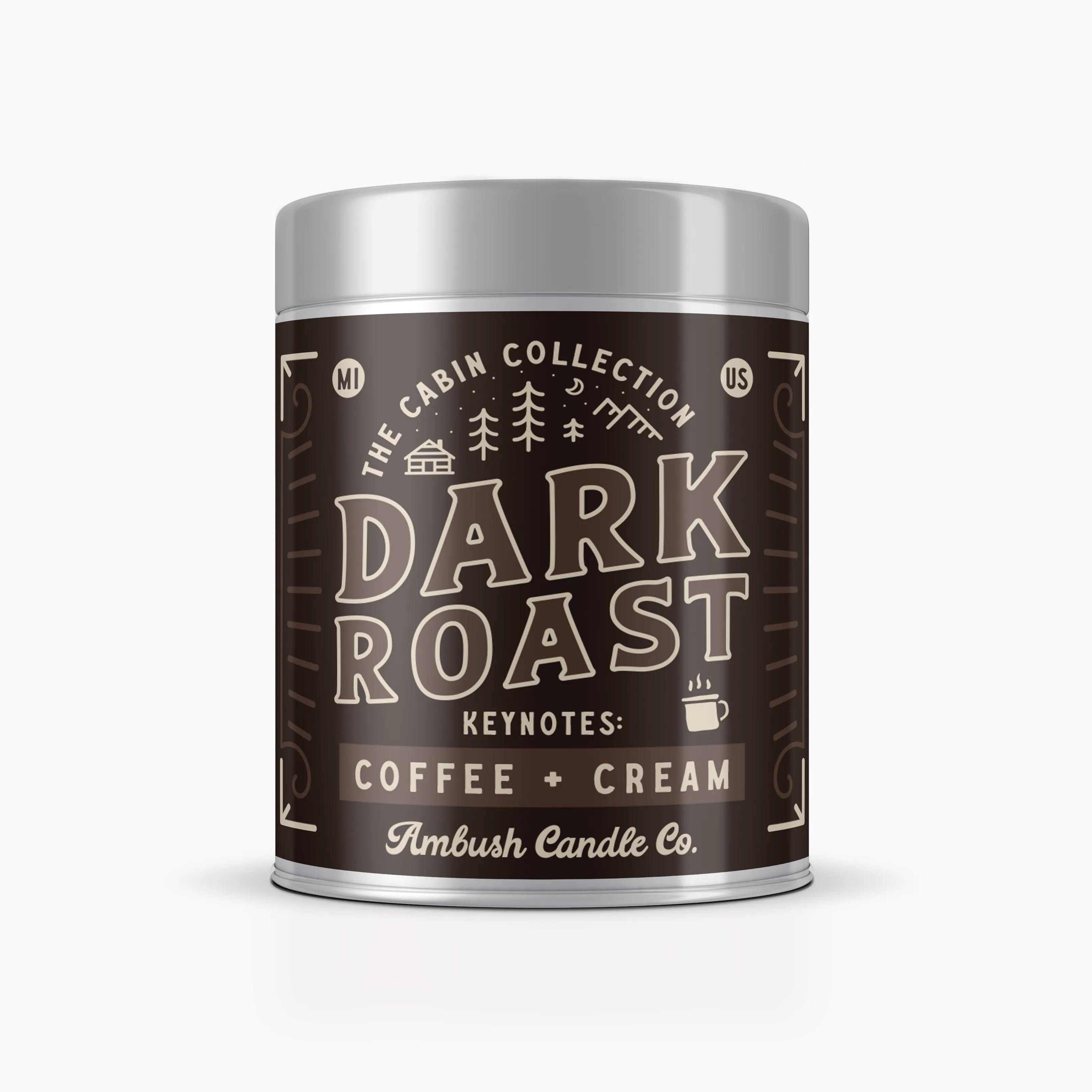 Dark Roast | Coffee   Cream 14oz Soy Candle