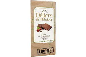 DELICES DE BELGIQUE CHOCOLATE HAZELNUT 100G