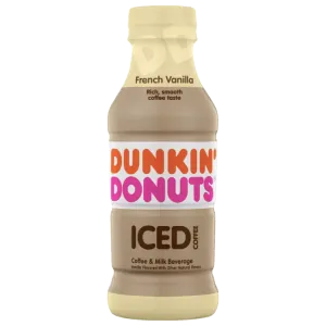 Dunkin' Donuts Iced Coffee, French Vanilla 13.7 fl