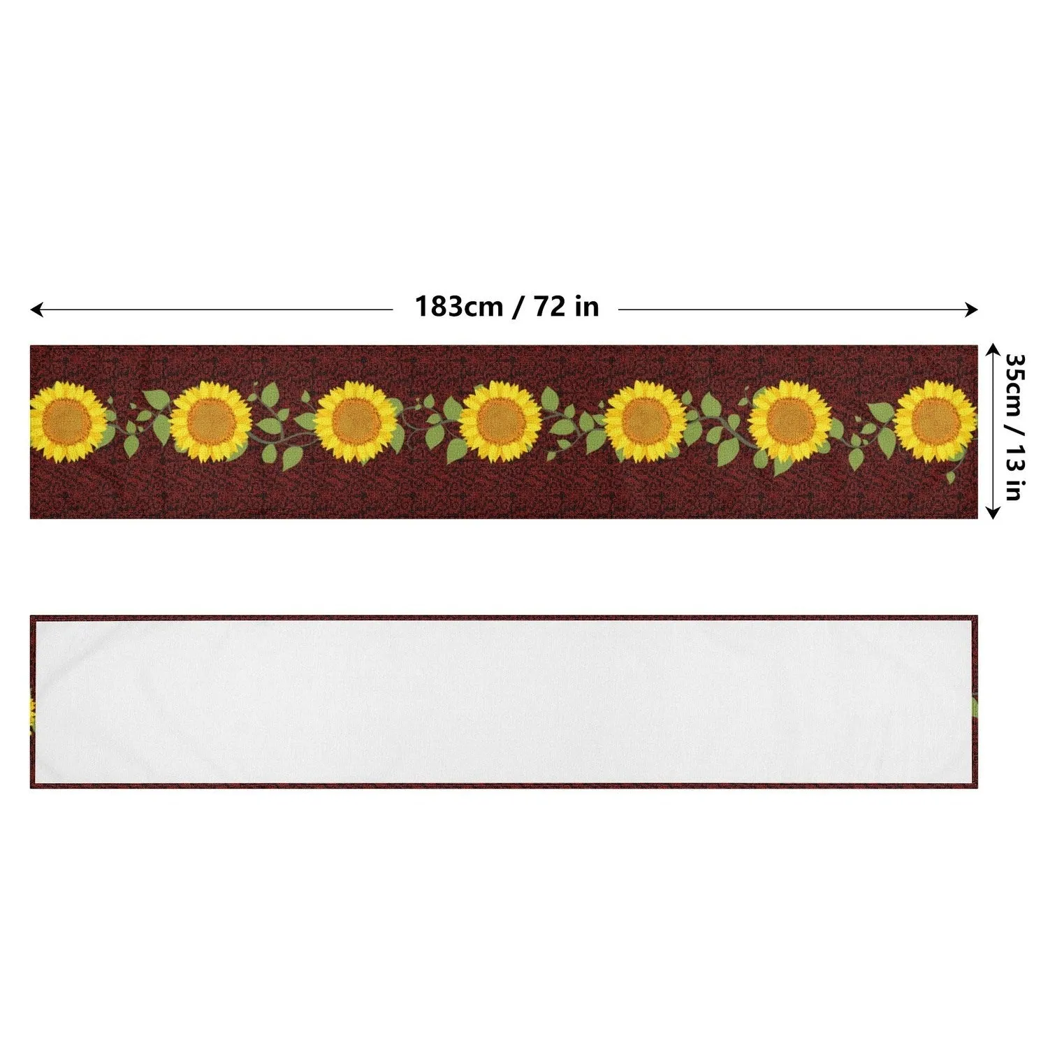 Fall Flowers Custom Designed Table Runner