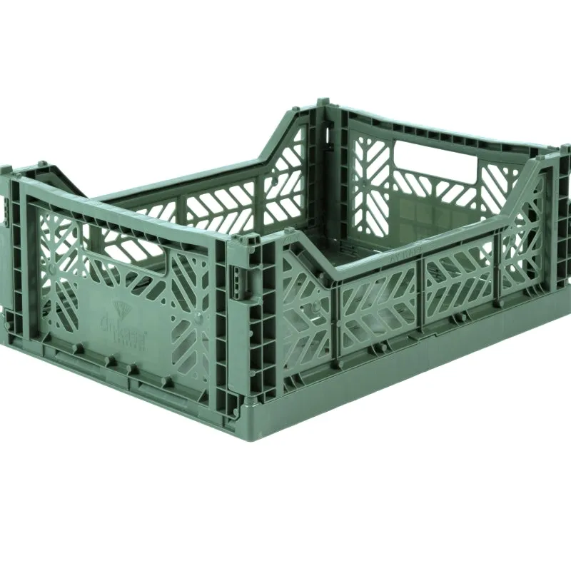 Foldable Crates Medium - Almond Green