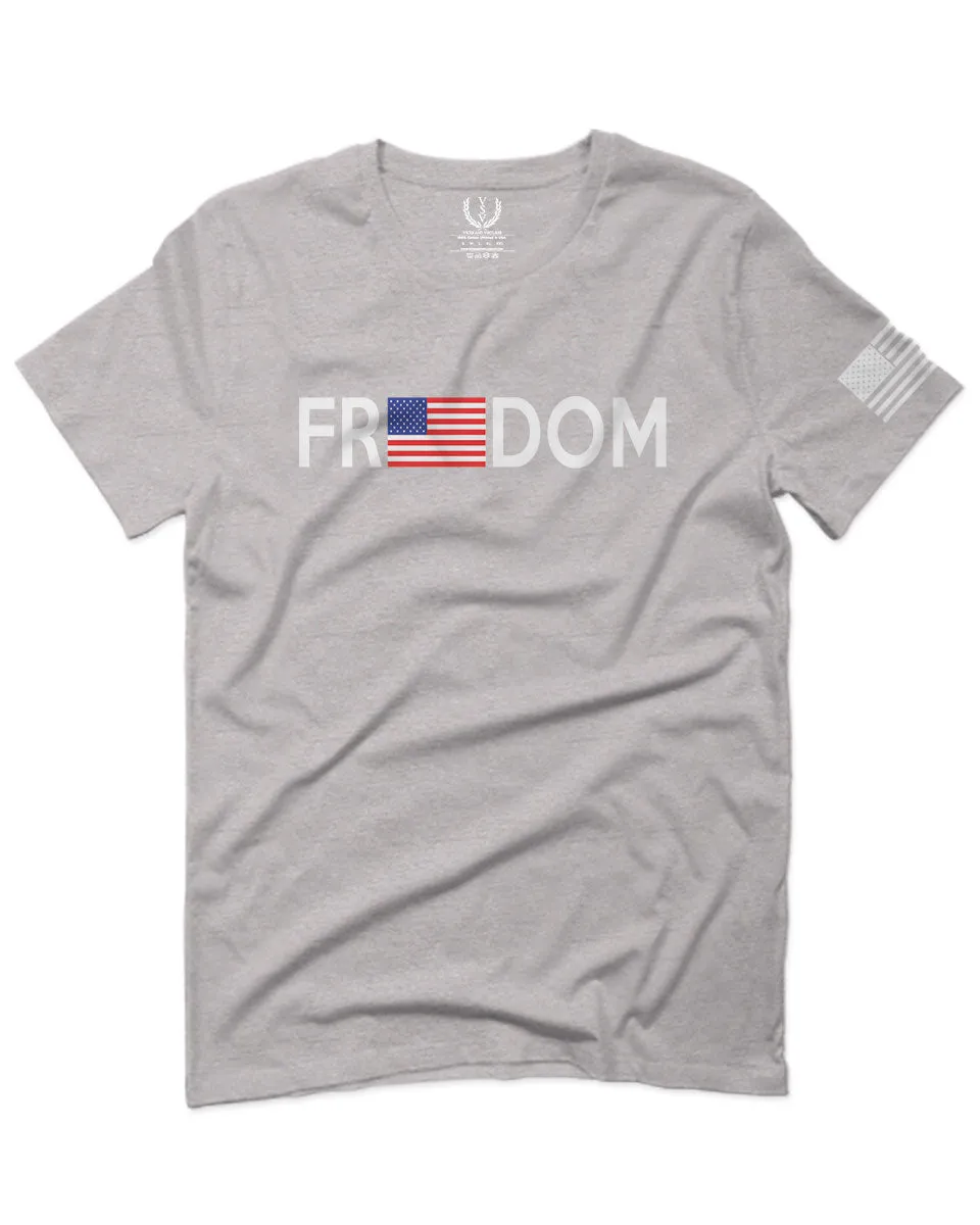 Freedom Grunt Proud American Flag Military Armour US USA For men T Shirt