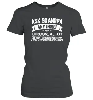 Funny Grandpa Gifts Shirts, Papa Partner In Crime Graphic Women Cotton T-Shirt