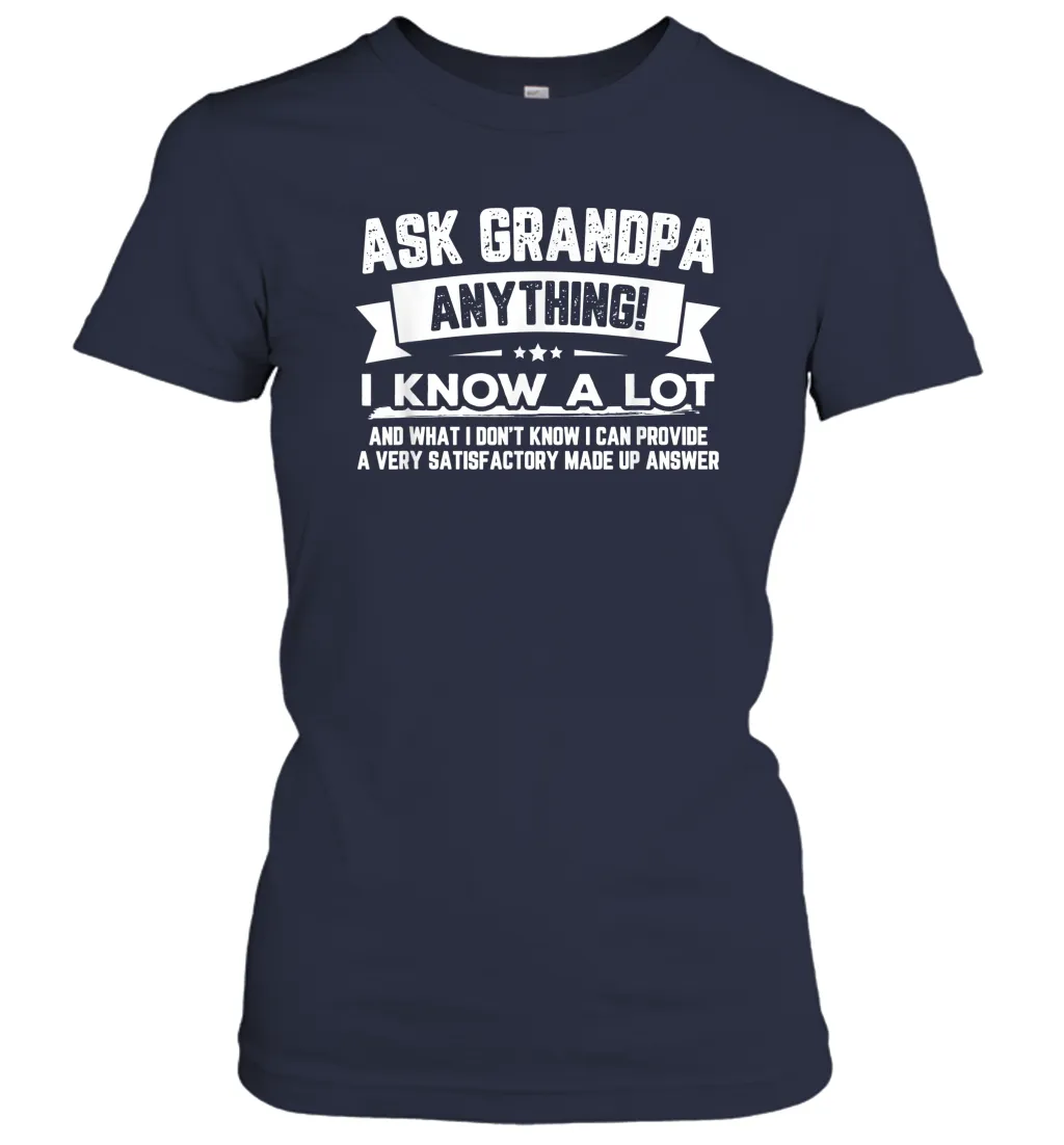 Funny Grandpa Gifts Shirts, Papa Partner In Crime Graphic Women Cotton T-Shirt