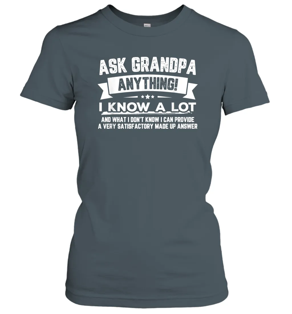 Funny Grandpa Gifts Shirts, Papa Partner In Crime Graphic Women Cotton T-Shirt