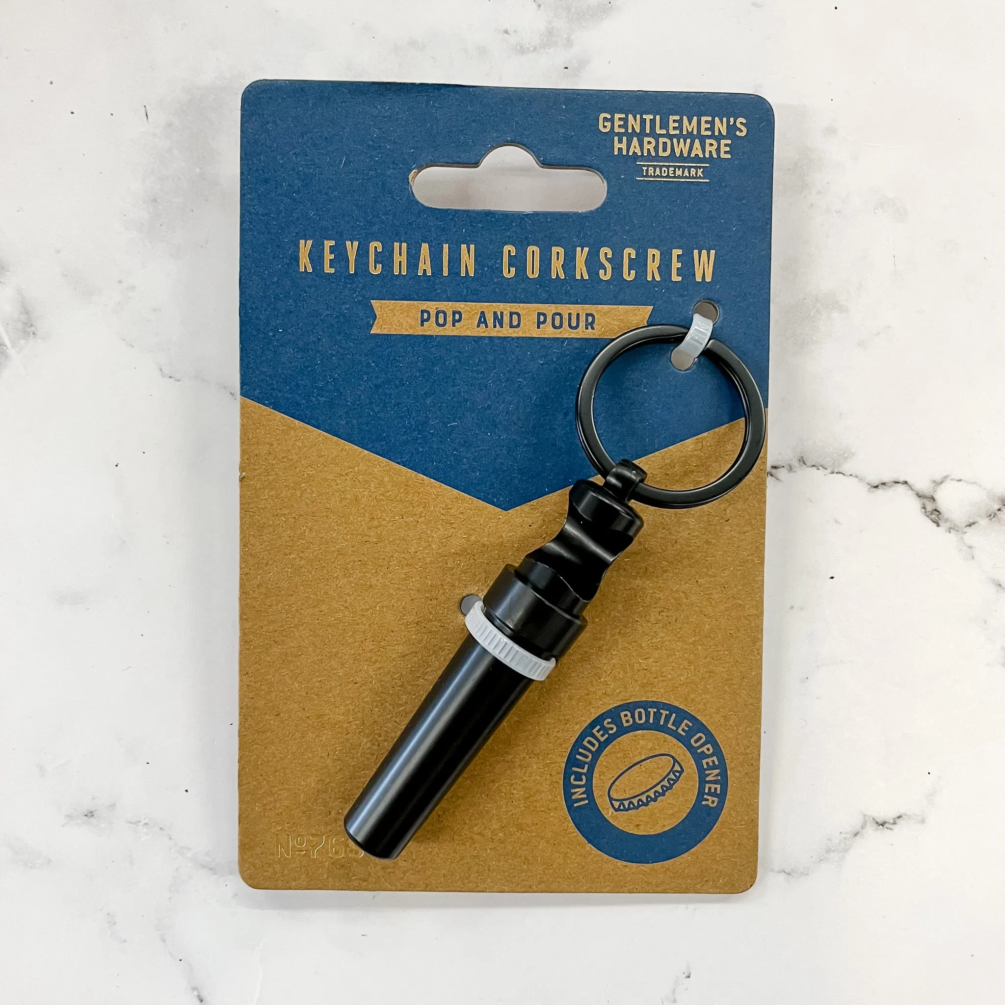 Gentlemens Hardware - Keychain Corkscrew