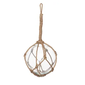 Glass Clear Ball with Rope