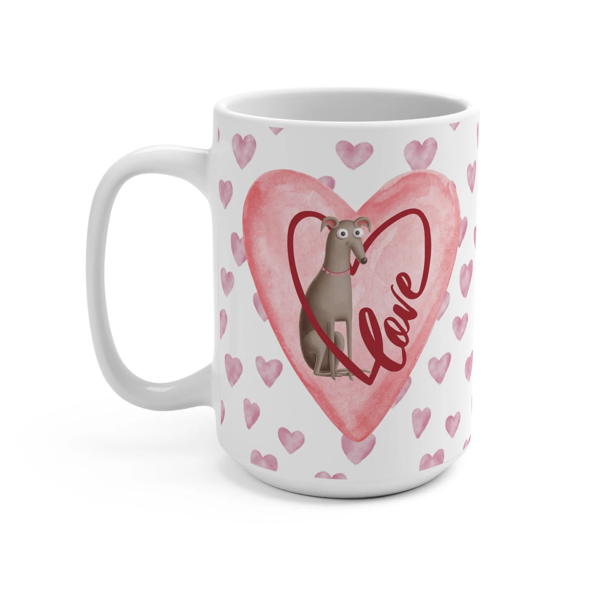 Greyhound Love Iggy Whippet Mug 15oz