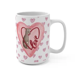 Greyhound Love Iggy Whippet Mug 15oz