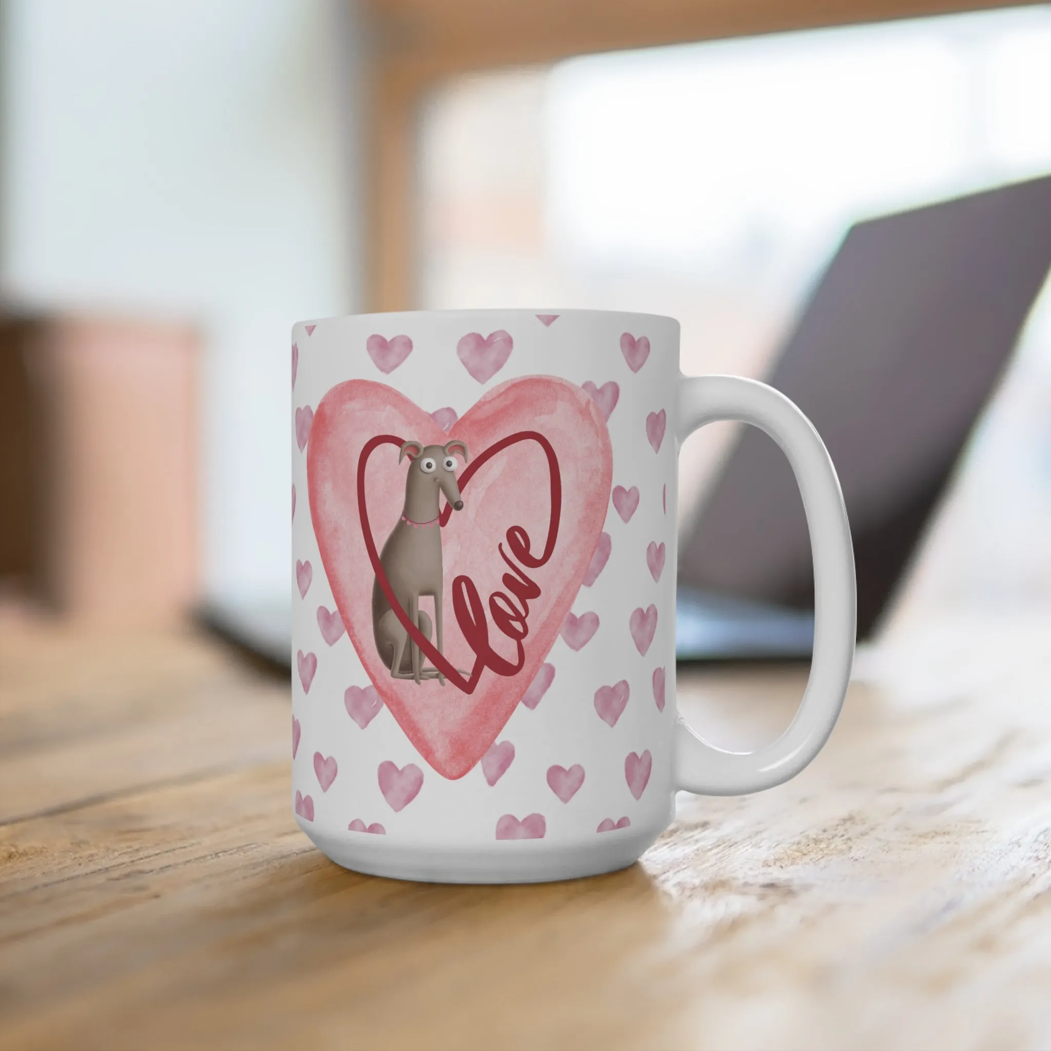 Greyhound Love Iggy Whippet Mug 15oz