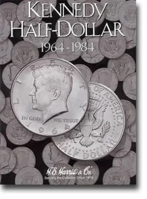Harris Folder: Kennedy Half Dollars #1 1964-1984 #2696